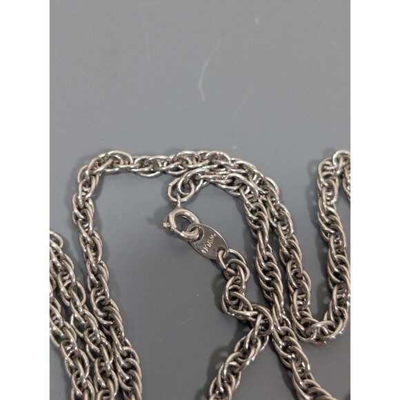 Vintage Avon American Spirit Necklace Faux Turquoise Orange Concho Brooch 30" - Picture 7 of 10